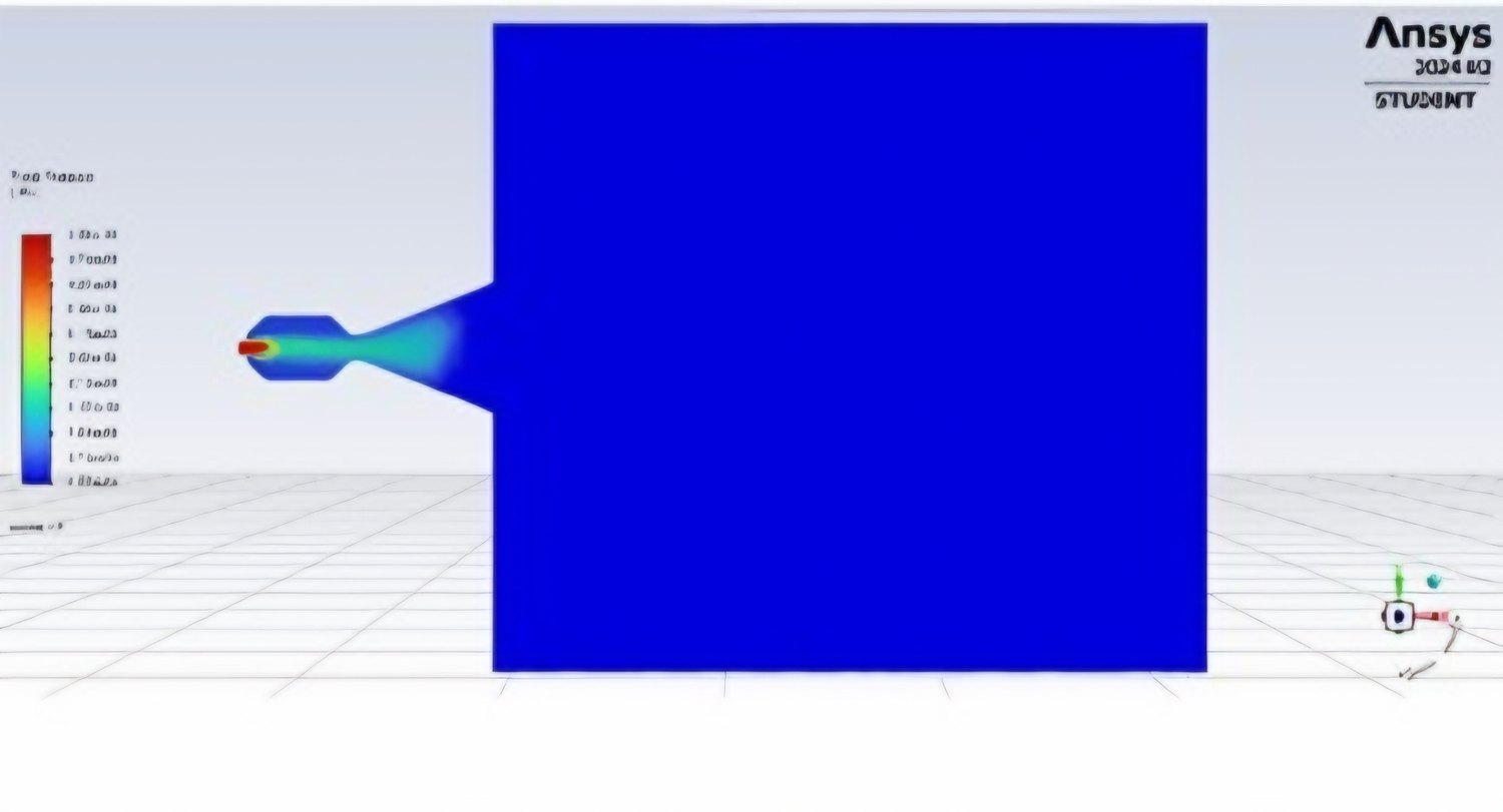 Ansys CFD total pressure distribution